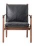 Main View - Click To Enlarge - STELLAR WORKS - Rén Small Walnut Wood Lounge Chair