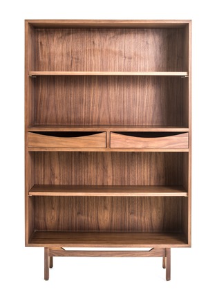 Main View - Click To Enlarge - STELLAR WORKS - Risom Walnut Wood Shelves