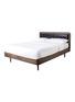 Detail View - Click To Enlarge - STELLAR WORKS - Dawn Walnut Wood Leather Bed