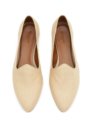 Detail View - Click To Enlarge - LE MONDE BERYL - ‘Venetian’ Almond Toe Linen Loafers