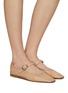 Figure View - Click To Enlarge - LE MONDE BERYL - ‘Bakket’ Almond Toe Leather Mary Jane