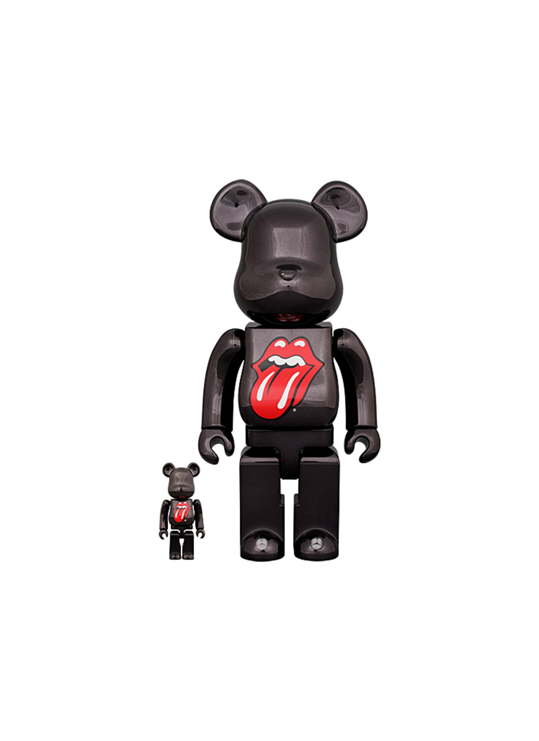 x The Rolling Stones Lips And Tongue 400% & 100% BE@RBRICK Set