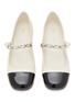 Detail View - Click To Enlarge - MIU MIU - Leather Mary Jane Ballerina Shoes