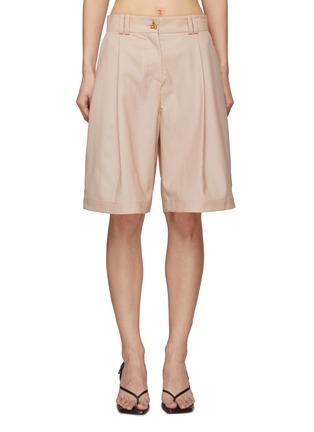 Main View - Click To Enlarge - AERON - Swan Bermuda Shorts