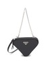 Main View - Click To Enlarge - PRADA - Mini Triangle Leather Crossbody Bag