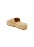  - PRADA - Logo Plaque Raffia Flatform Sandals