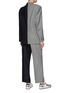 Back View - Click To Enlarge - HAVRE STUDIO - Oversize Blazer and High Rise Pants Bicolour Suit Set