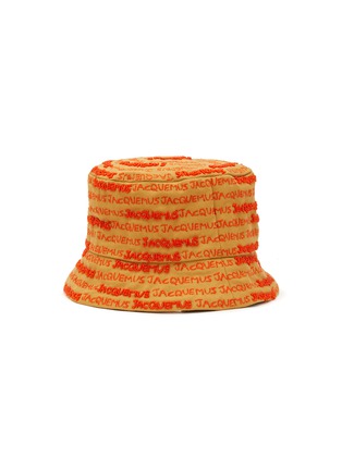 Main View - Click To Enlarge - JACQUEMUS - ‘Le Bob Bordado’ All Over Beaded Logo Bucket Hat