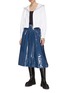 Figure View - Click To Enlarge - AUTOPILOT - Pleated Detail High Waist Midi Skirt