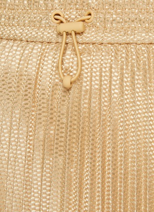 - AUTOPILOT - Asymmetric Hem Pleated Detail Drawstring Wasit Midi Skirt