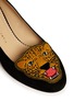 Detail View - Click To Enlarge - CHARLOTTE OLYMPIA - Mascot tiger suede pumps