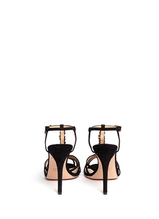 Back View - Click To Enlarge - CHARLOTTE OLYMPIA - Gummi Bear suede sandals