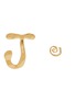 Main View - Click To Enlarge - JACQUEMUS - ‘Les Creoles J Ouro’ Gold Toned Metal Mismatching Earrings