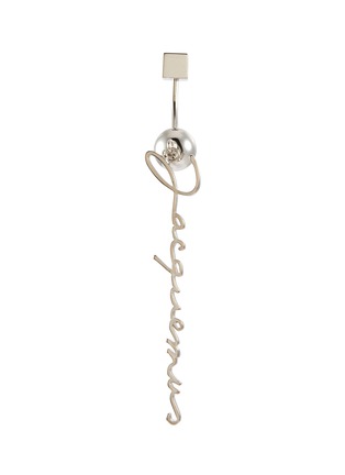 Main View - Click To Enlarge - JACQUEMUS - ‘Le Piercing Signature’ Silver Plated Brass Earring
