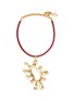 Main View - Click To Enlarge - JACQUEMUS - ‘Le Collier Sol’ Gold Plated Brass Leather Choker