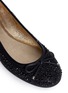 Detail View - Click To Enlarge - JIMMY CHOO - 'Weber' crystal stud suede ballerina flats