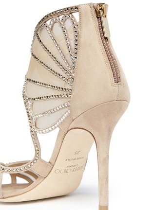 Detail View - Click To Enlarge - JIMMY CHOO - 'Kole' crystal mesh sandals