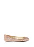 Main View - Click To Enlarge - JIMMY CHOO - 'Weber' crystal stud suede ballerina flats