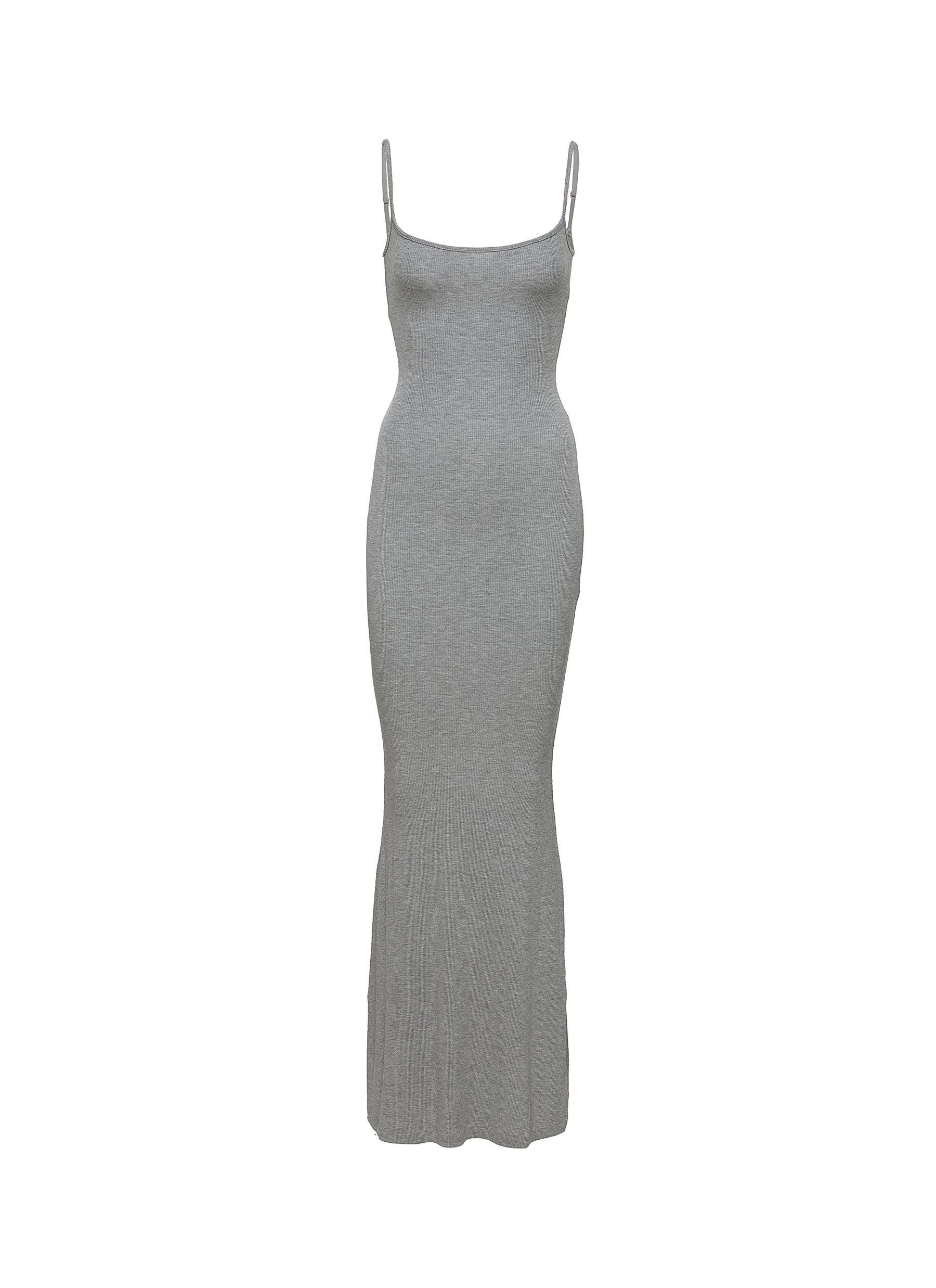 Womens Skims grey Soft Lounge Long Slip Dress