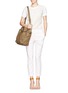 Figure View - Click To Enlarge - JIMMY CHOO - 'Anna' leather hobo bag