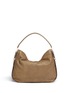 Back View - Click To Enlarge - JIMMY CHOO - 'Zoe' gold metallic suede hobo