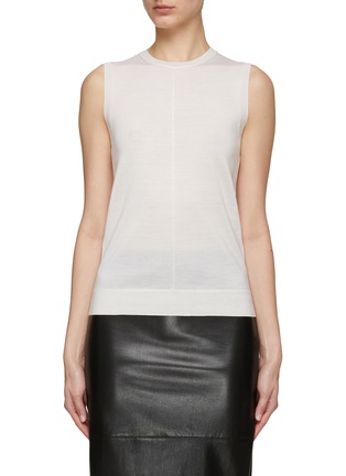 Main View - Click To Enlarge - ST. JOHN - Round Neck Sleeveless Knit Top