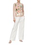 Figure View - Click To Enlarge - ST. JOHN - Blurry Floral Knit Button Up Cardigan