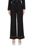 Main View - Click To Enlarge - ST. JOHN - Cursive Icon Stretch Silk Jacquard Pyjama Pants