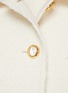  - ST. JOHN - Satin Collar Button Front Coat