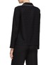 Back View - Click To Enlarge - ST. JOHN - Cursive Icon Stretch Silk Jacquard Top