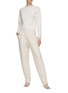 Figure View - Click To Enlarge - ST. JOHN - Pleated Plaid High Waist Suiting Pants