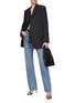 Figure View - Click To Enlarge - HAVRE STUDIO - Buttoned Back Oversized Single Breasted Blazer