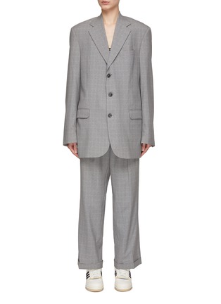 Main View - Click To Enlarge - HAVRE STUDIO - Oversize Blazer and High Rise Pants Suit Set