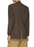 Back View - Click To Enlarge - HAVRE STUDIO - Buttoned Back Oversized Double Breasted Blazer