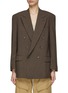 Main View - Click To Enlarge - HAVRE STUDIO - Buttoned Back Oversized Double Breasted Blazer