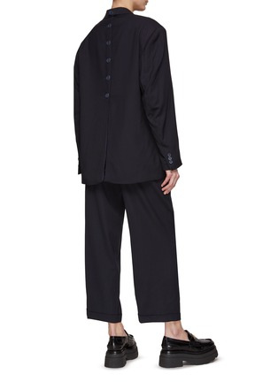 Back View - Click To Enlarge - HAVRE STUDIO - Oversize Blazer and High Rise Pants Suit Set