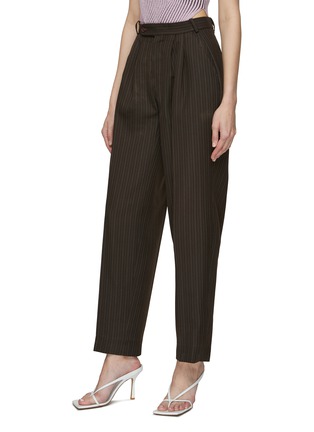 Detail View - Click To Enlarge - HAVRE STUDIO - Buttoned Back Blazer And Straight Pants Suit Set