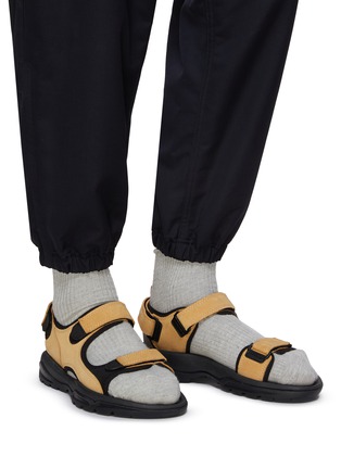 Figure View - Click To Enlarge - COMME DES GARÇONS HOMME - Chunky Rubber Sole Leather Sandals