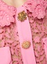  - SELF-PORTRAIT - Short Sleeve Crystal Embellished Rose Guipure Lace Top