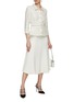 Figure View - Click To Enlarge - SELF-PORTRAIT - Crystal Faux Pearl Embellished Sequin Midi Blazer Dress