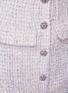  - SELF-PORTRAIT - Flap Welt Pocket Stone Embellished Boucle Mini Skirt