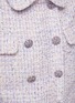 SELF-PORTRAIT - Stone Embellished Boucle Double Breasted Cropped Jacket