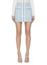 Main View - Click To Enlarge - SELF-PORTRAIT - Crystal Embellished Lurex Knit Mini Skirt