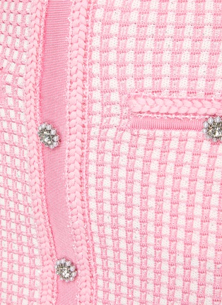  - SELF-PORTRAIT - Welt Pocket Stone Embellished Knit Mini Skirt