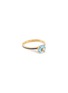 Main View - Click To Enlarge - EYE M - 18k Gold Plated Sterling Silver Blue Topaz Enamel Slim Band Ring