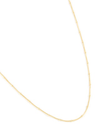 Detail View - Click To Enlarge - EYE M - 18k Gold Plated Sterling Silver Ball Chain Necklace − 60cm