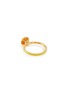 Detail View - Click To Enlarge - EYE M - 18k Gold Plated Sterling Silver Citrine Enamel Slim Band Ring