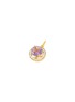 Detail View - Click To Enlarge - EYE M - 18k Gold Plated Sterling Silver Amethyst Enamel Pendant