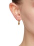 Front View - Click To Enlarge - EYE M - ‘Hula Hoop’ 18k Gold Plated Sterling Silver enamel Drop Earrings