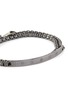 Detail View - Click To Enlarge - TATEOSSIAN - ‘Identity’ Double Row Brushed Rhodium Plated Sterling Silver Box Chain Bracelet